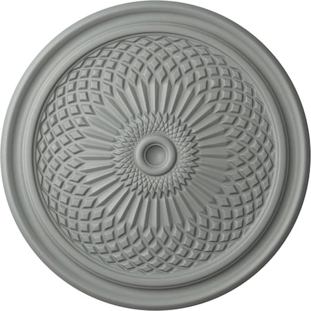 Ekena Millwork Trinity Ceiling Medallion (Fits Canopies up to 3"), 22"OD x 1 3/4"P, Primed White CM22TN